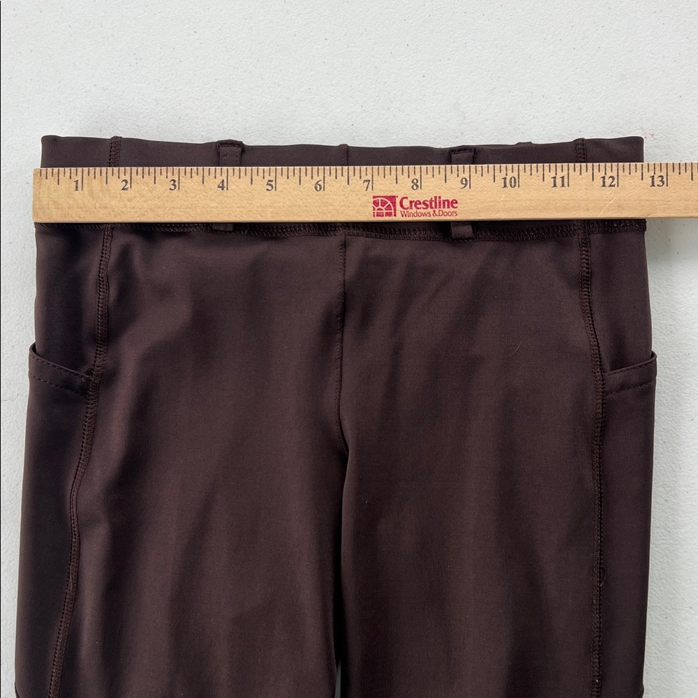 Girls Ovation equestrian pull on riding pants Brown M 28 fits like 12/14 - Picture 5 of 12